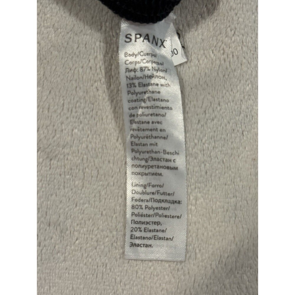 SPANX Body-Control Black Coated Faux Leather High‎ Waist Ankle Leggings Size S - Picture 3 of 8